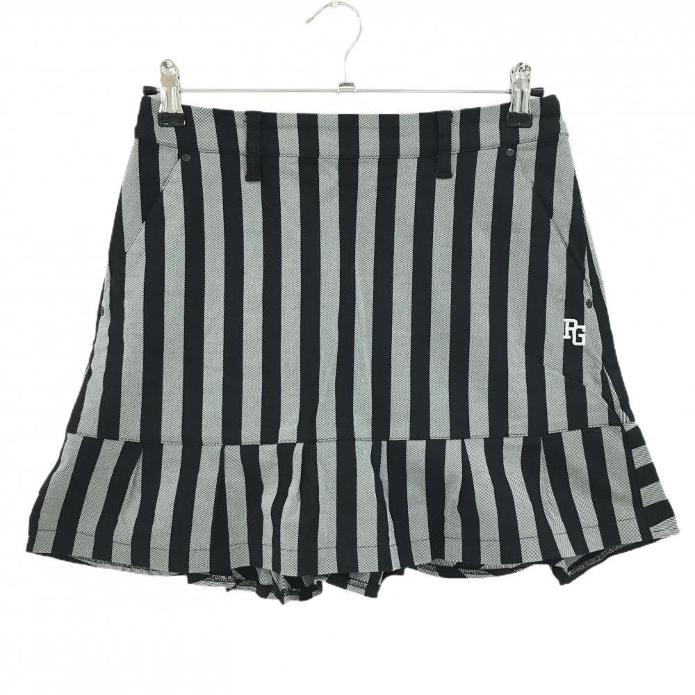 【超美品】パーリーゲイツ スカート ダークネイビー×白 ストライプ  レディース 00(XS) ゴルフウェア PEARLY GATES