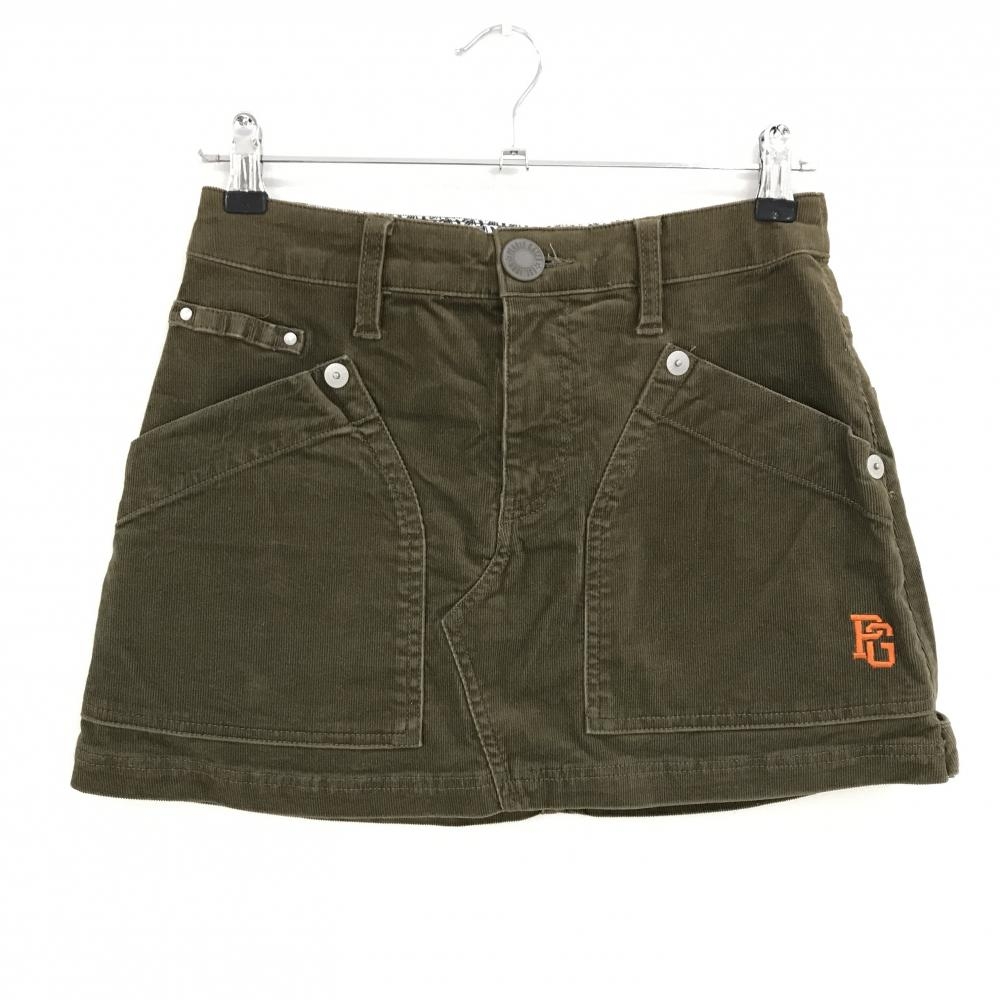 パーリーゲイツ コーデュロイスカート ブラウン レディース 0(S) ゴルフウェア PEARLY GATES