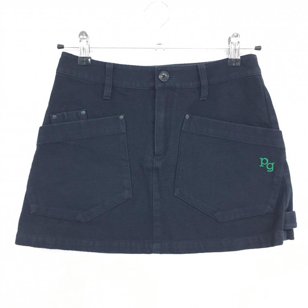 パーリーゲイツ スカート ダークネイビー ロゴグリーン レディース 0(S) ゴルフウェア PEARLY GATES