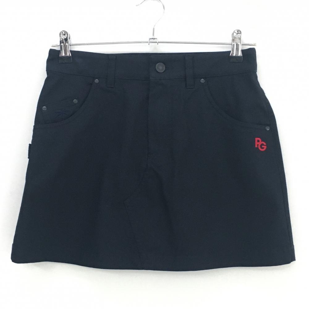 【新品】パーリーゲイツ スカート ダークネイビー ヤシの木刺しゅう ストレッチ 抗菌 消臭  レディース 0 ゴルフウェア PEARLY GATES