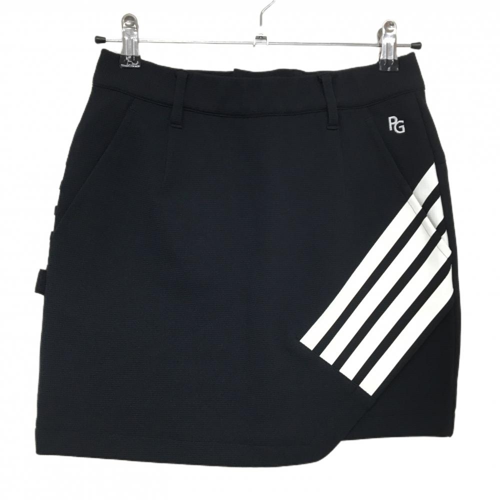 【新品】パーリーゲイツ スカート ダークネイビー×白 格子柄織生地 4ライン レディース 1(M) ゴルフウェア PEARLY GATES