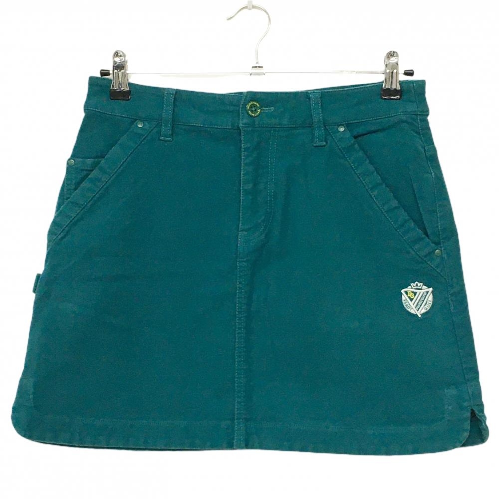 パーリーゲイツ スカート グリーン ストレッチ 30周年 内側ニコちゃん  レディース 1(M) ゴルフウェア PEARLY GATES