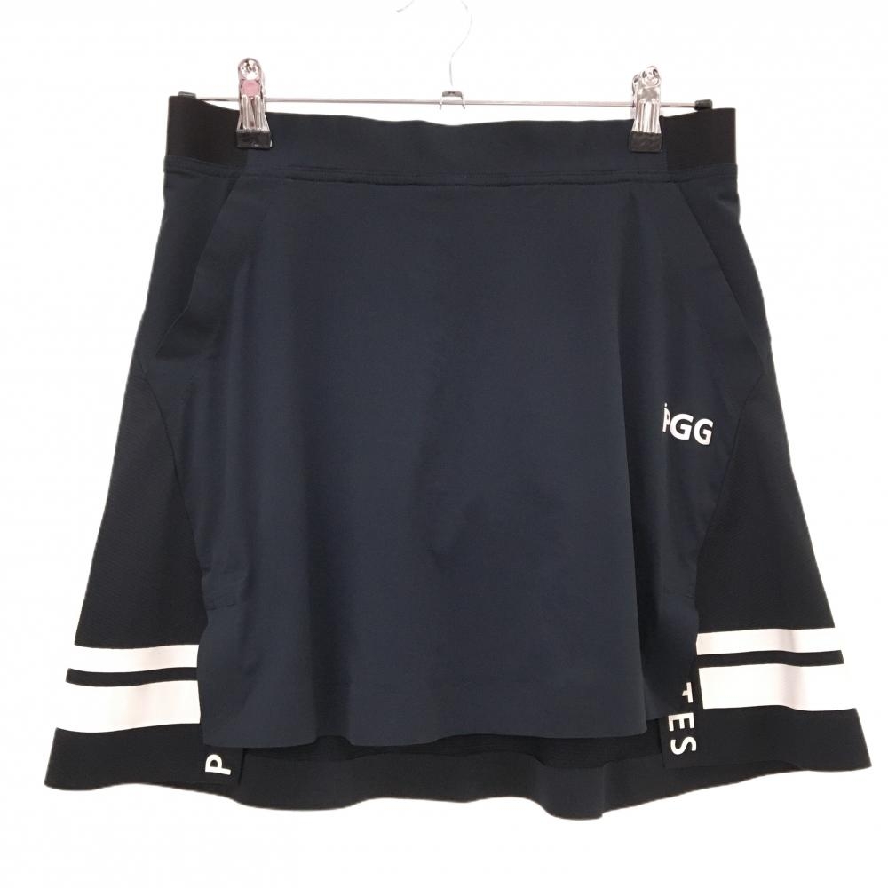 【美品】PGGパーリーゲイツ スカート ダークネイビー 内側インナーパンツ  レディース 0(S) ゴルフウェア PEARLY GATES