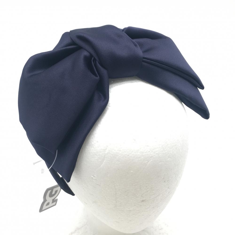 【新品】パーリーゲイツ ヘアアクセサリー ネイビー リボン マーカー付きカチューシャ  レディース FR ゴルフウェア PEARLY GATES