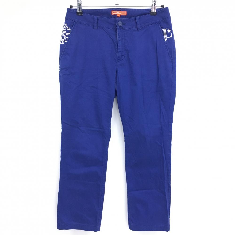 ビームスゴルフ パンツ ネイビー ロゴ刺しゅう レディース L ゴルフウェア BEAMS GOLF
