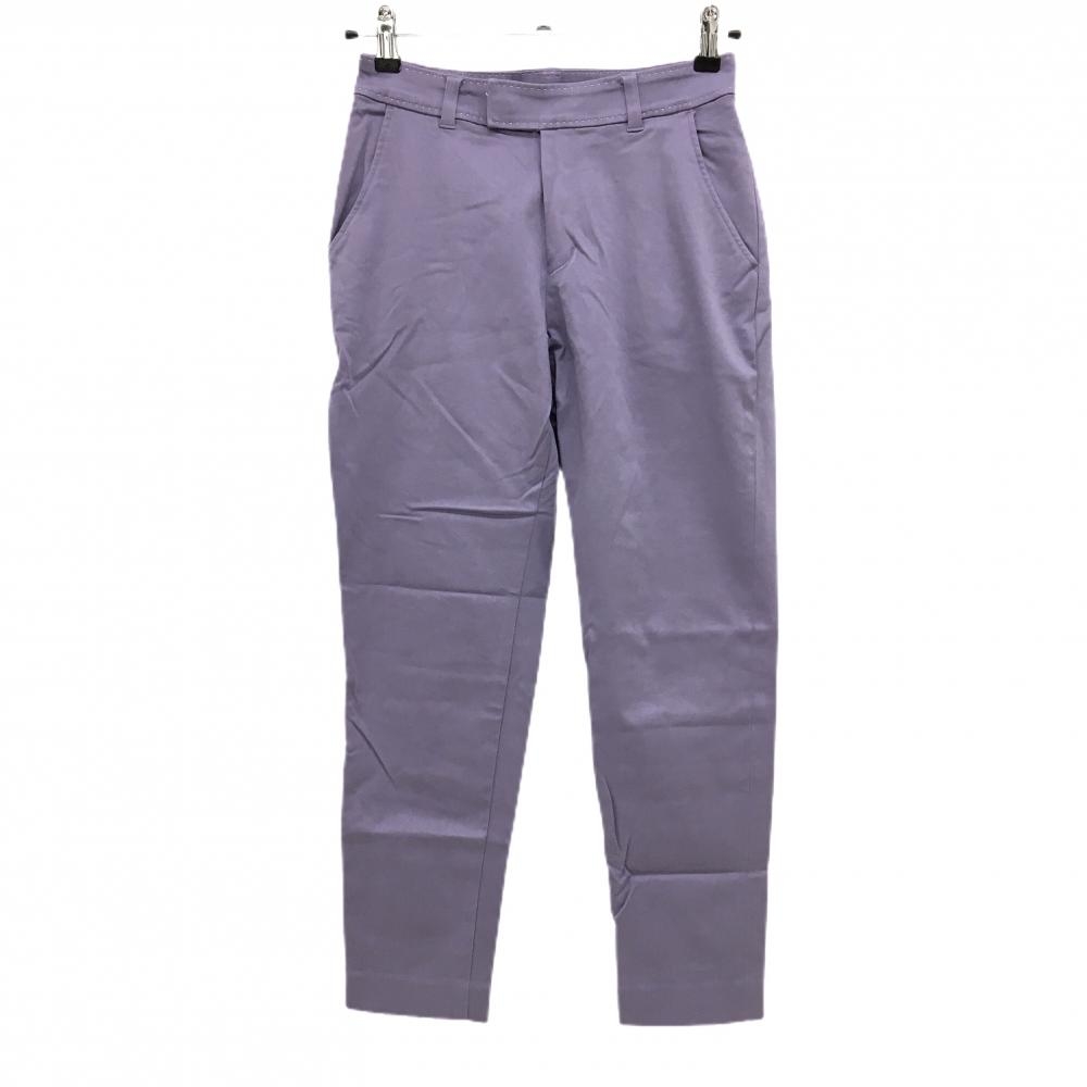 【美品】ビームスゴルフ パンツ ライトパープル コットン混 ストレッチ レディース S ゴルフウェア BEAMS GOLF