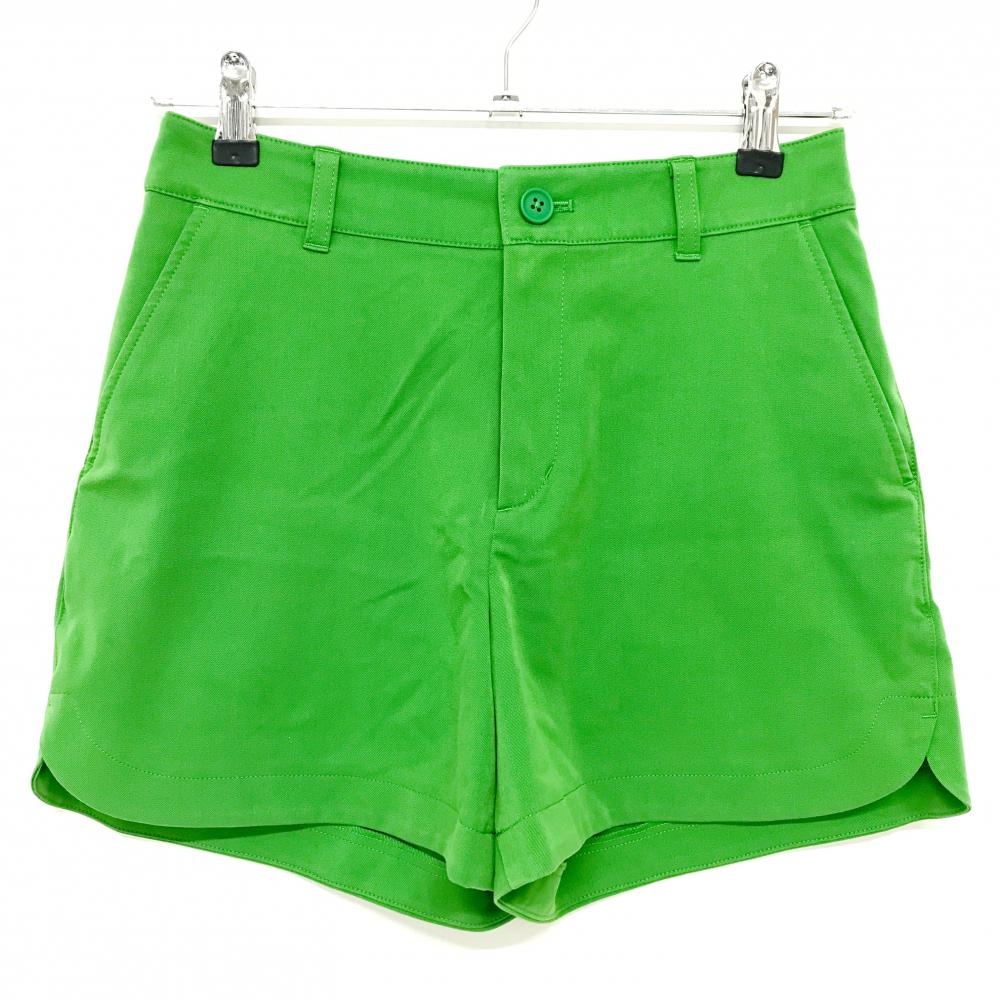 ビームスゴルフ ショートパンツ グリーン シンプル ロゴワッペン  レディース S ゴルフウェア BEAMS GOLF