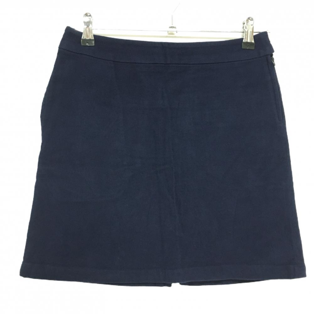 ビームスゴルフ スカート ネイビー 後ろロゴワッペン ストレッチ  レディース S ゴルフウェア BEAMS GOLF