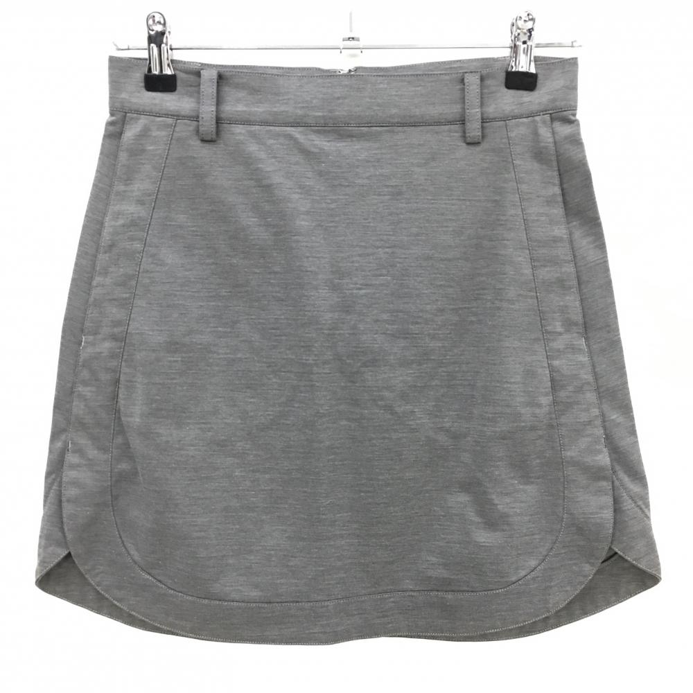 【美品】ビームスゴルフ スカート グレー ロゴワッペン ストレッチ  レディース M ゴルフウェア BEAMS GOLF