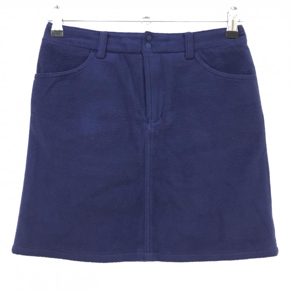 ビームスゴルフ フリーススカート ネイビー バック刺しゅう 裏地付き ストレッチ レディース S ゴルフウェア BEAMS GOLF
