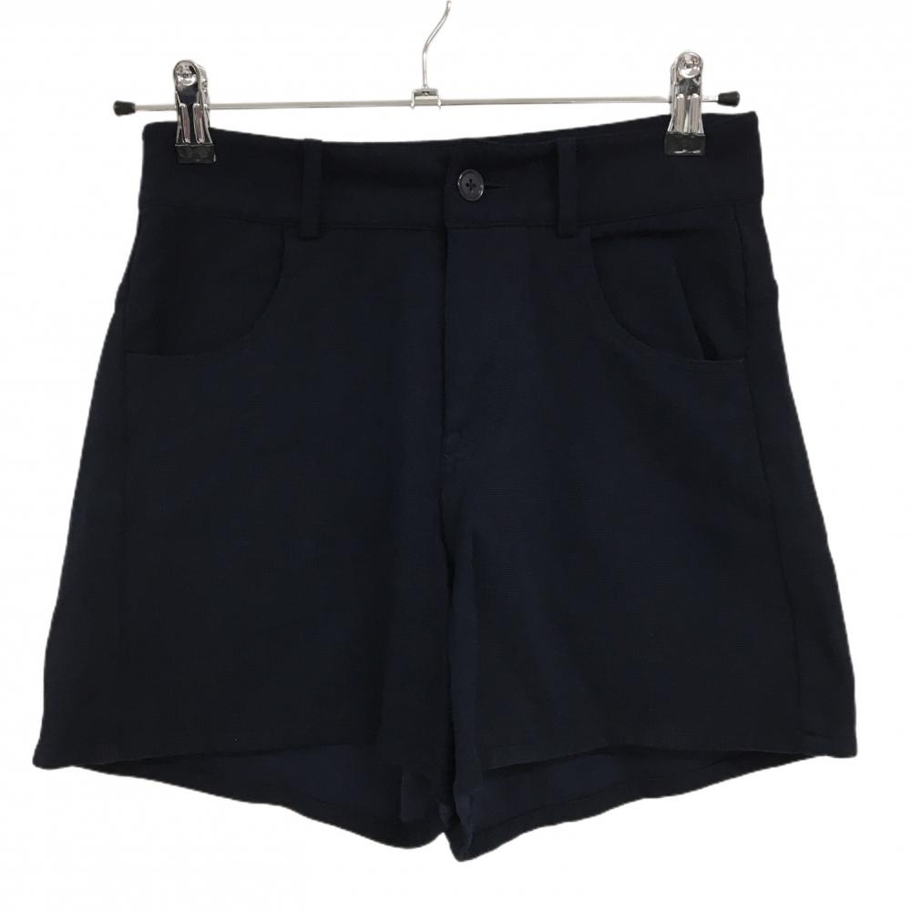 【超美品】ビームスゴルフ キュロットスカート ネイビー ロゴワッペン ストレッチ  レディース S ゴルフウェア BEAMS GOLF