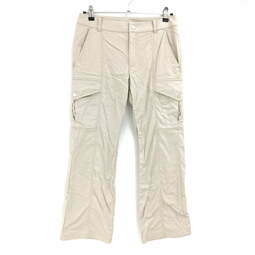 【美品】ヒールクリーク カーゴパンツ ライトベージュ  レディース 42(L) ゴルフウェア Heal Creek