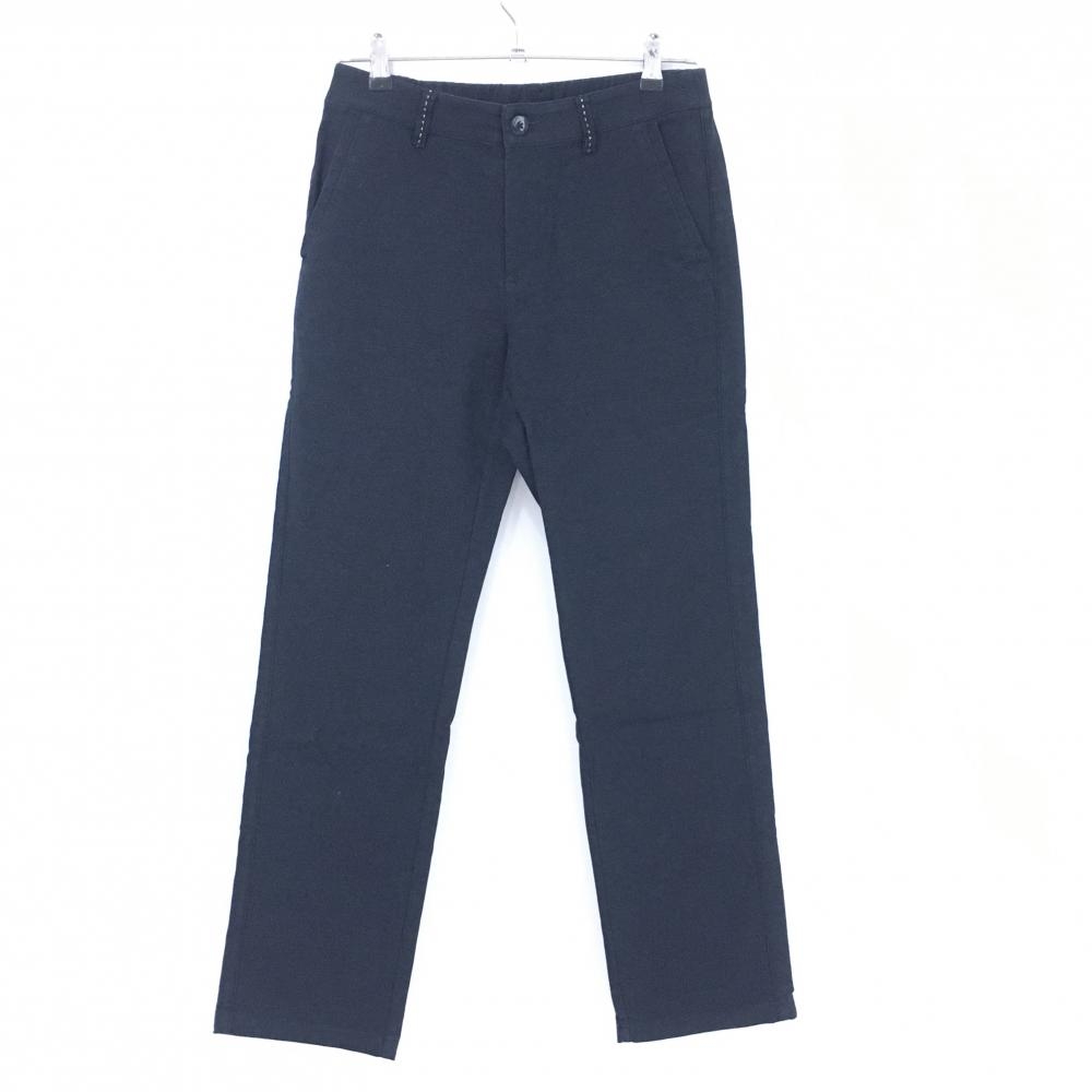 【超美品】ムニタルプ パンツ ダークネイビー 総柄地模様 ヒールクリーク レディース 42(L) ゴルフウェア Heal Creek
