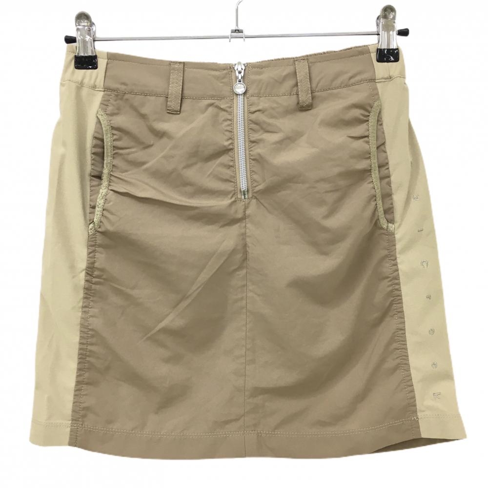 ヒールクリーク スカート ライトブラウン サイド切替 レディース 38(S) ゴルフウェア Heal Creek