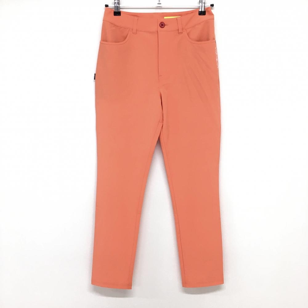 【超美品】ビバハート パンツ オレンジ ロゴシリコンワッペン ストレッチ レディース 38 ゴルフウェア VIVA HEART