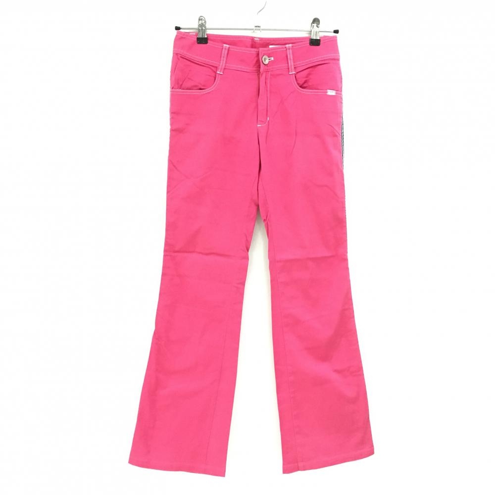 ビバハートリプリエ パンツ ピンク ステッチ白 レディース 40(M) ゴルフウェア VIVA HEART