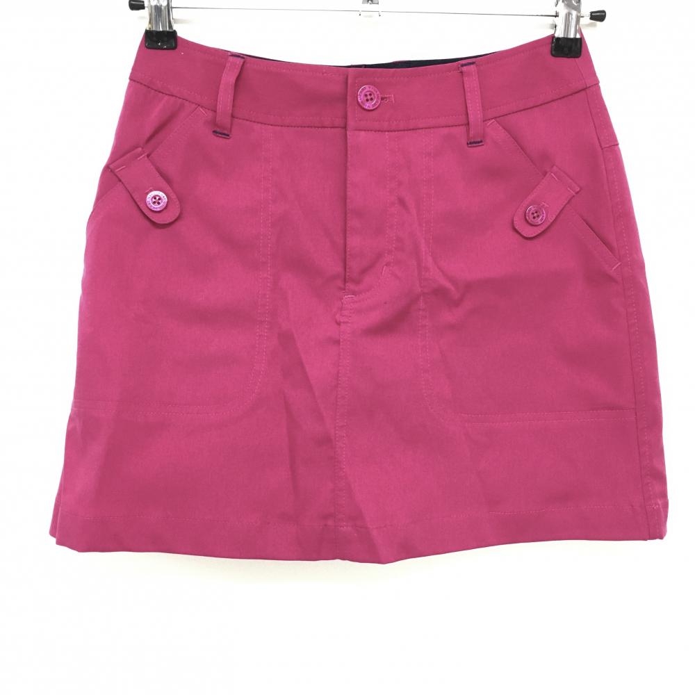 【美品】ビバハート スカート ピンク バックロゴプリント  レディース 38 ゴルフウェア VIVA HEART