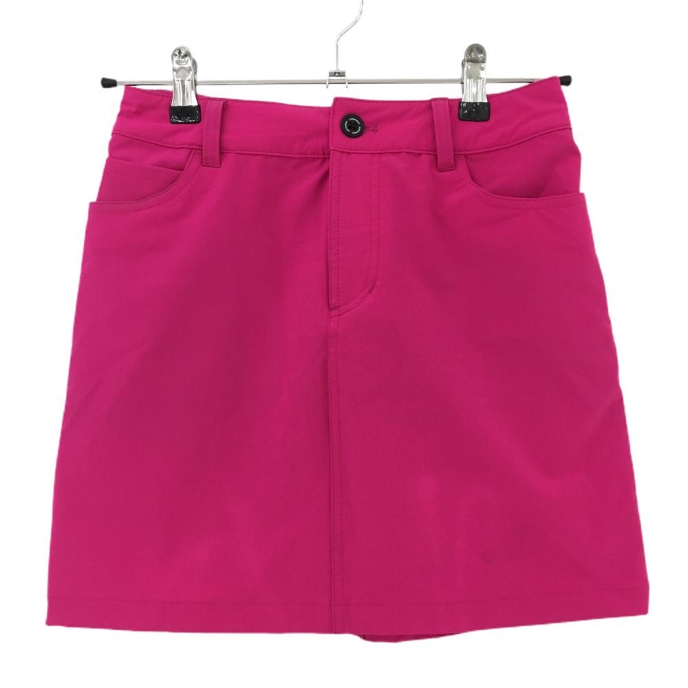 【美品】ビバハート スカート ピンク バックロゴ刺しゅう シンプル ストレッチ  レディース 38 ゴルフウェア VIVA HEART