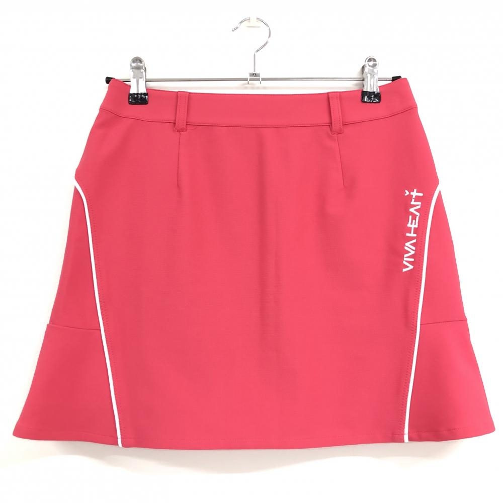 美品】アルチビオ スカート 蛍光ピンク×白 裏地付き レディース 36 