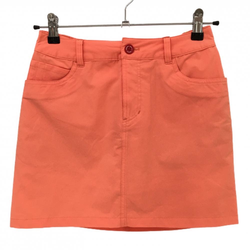 【超美品】ビバハート スカート オレンジ シンプル ストレッチ 内側インナーパンツ  レディース 38(S) ゴルフウェア VIVA HEART