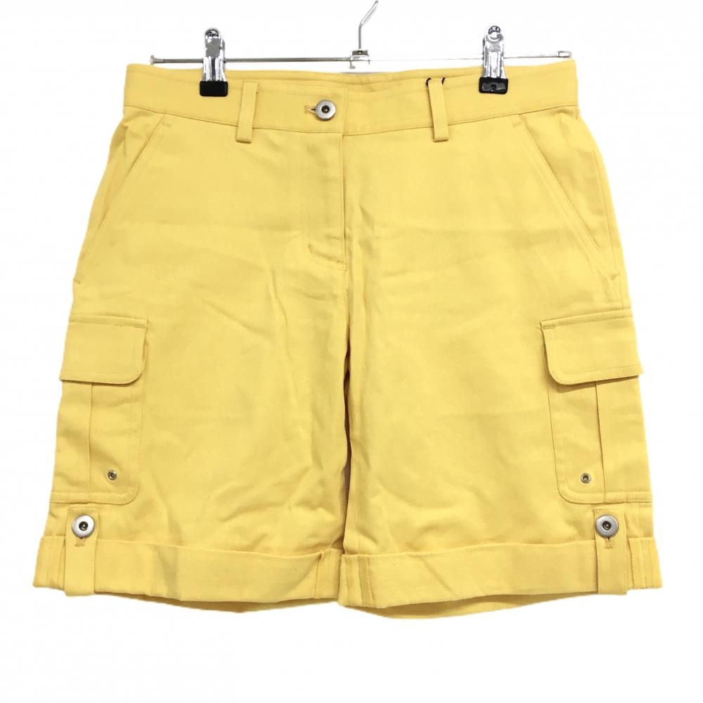 【新品】フィドラ カーゴショートパンツ イエロー ストレッチ レディース M/M ゴルフウェア FIDRA