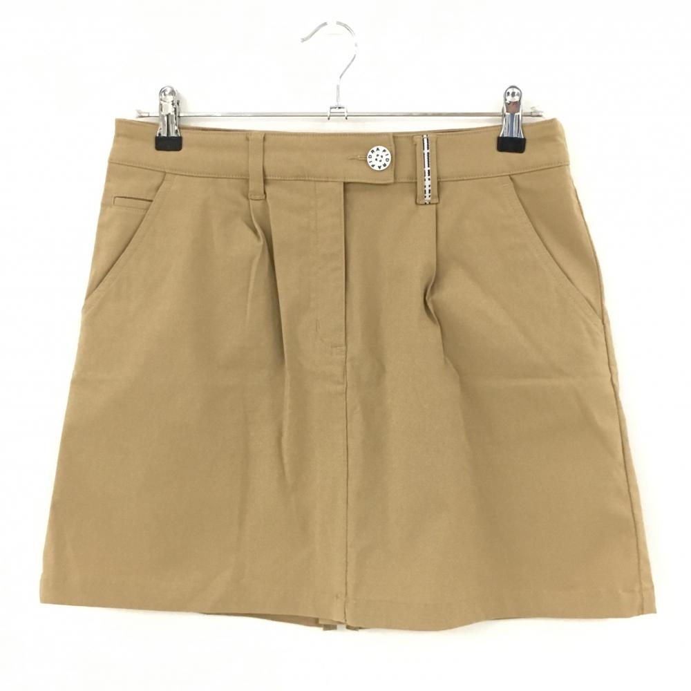 【超美品】フィドラ スカート ベージュ ストレッチ シンプル レディース L/G ゴルフウェア FIDRA