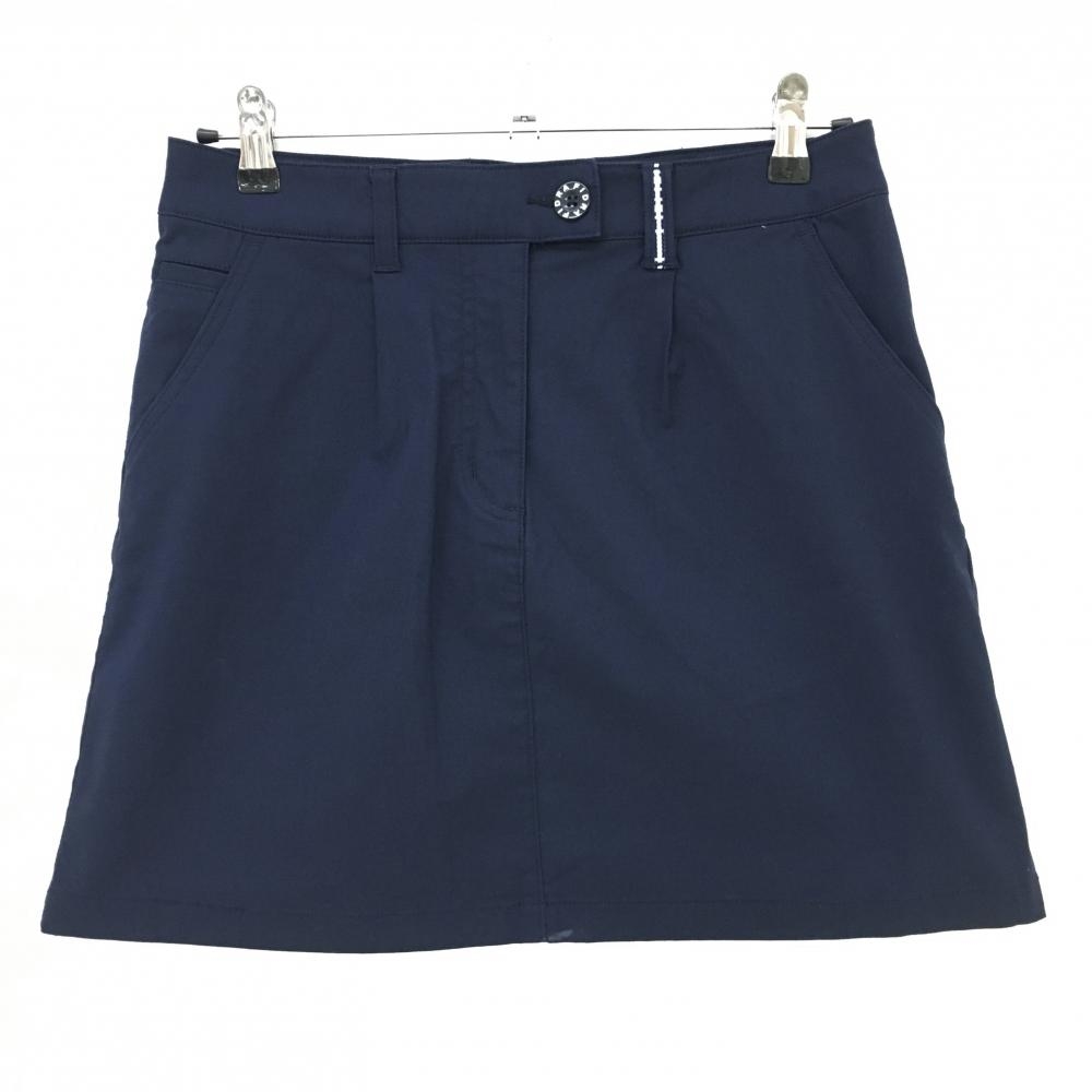 【美品】フィドラ スカート ネイビー ストレッチ シンプル  レディース L/G ゴルフウェア FIDRA