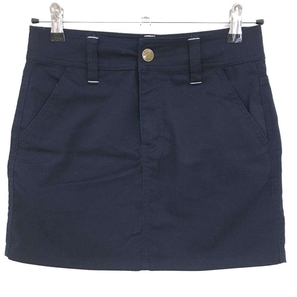 【美品】フィラゴルフ スカート ネイビー ロゴ刺しゅう  レディース S ゴルフウェア FILA GOLF