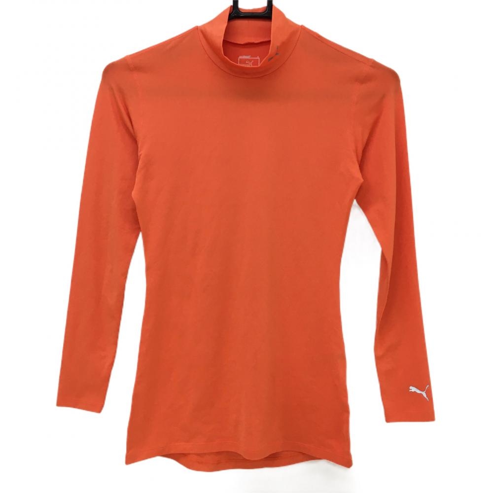 【超美品】プーマ インナーシャツ オレンジ ハイネック レディース M ゴルフウェア PUMA 画像