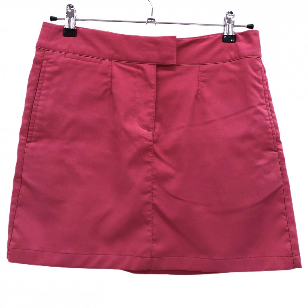 【美品】プーマ スカート ピンク ストレッチ 無地 裏地糸引き レディース M ゴルフウェア PUMA