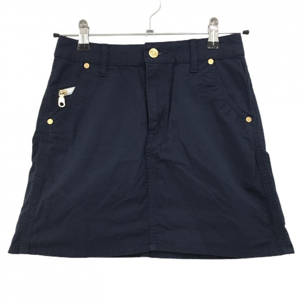 【美品】マークアンドロナ スカート ネイビー ストレッチ CORDURA FABRIC  レディース S ゴルフウェア MARK＆LONA