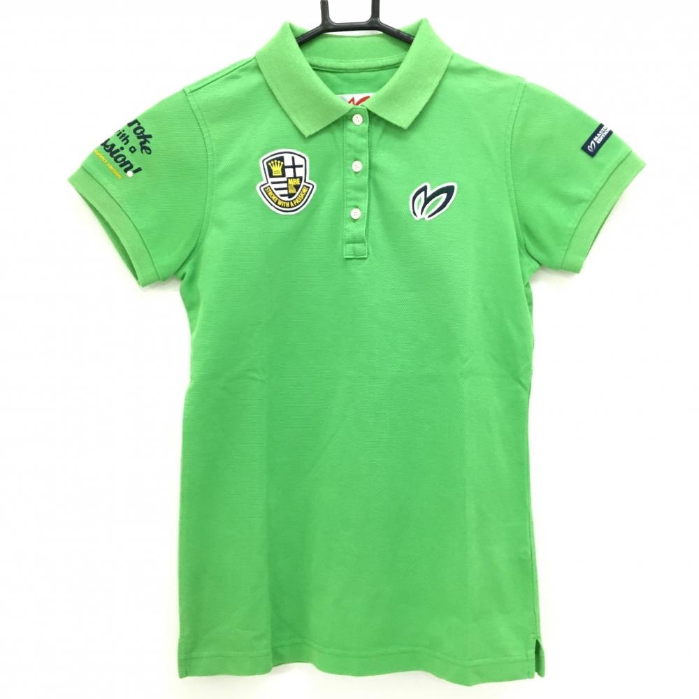 マスターバニー 半袖ポロシャツ グリーン ワッペン レディース 0(S) ゴルフウェア MASTER BUNNY EDITION
