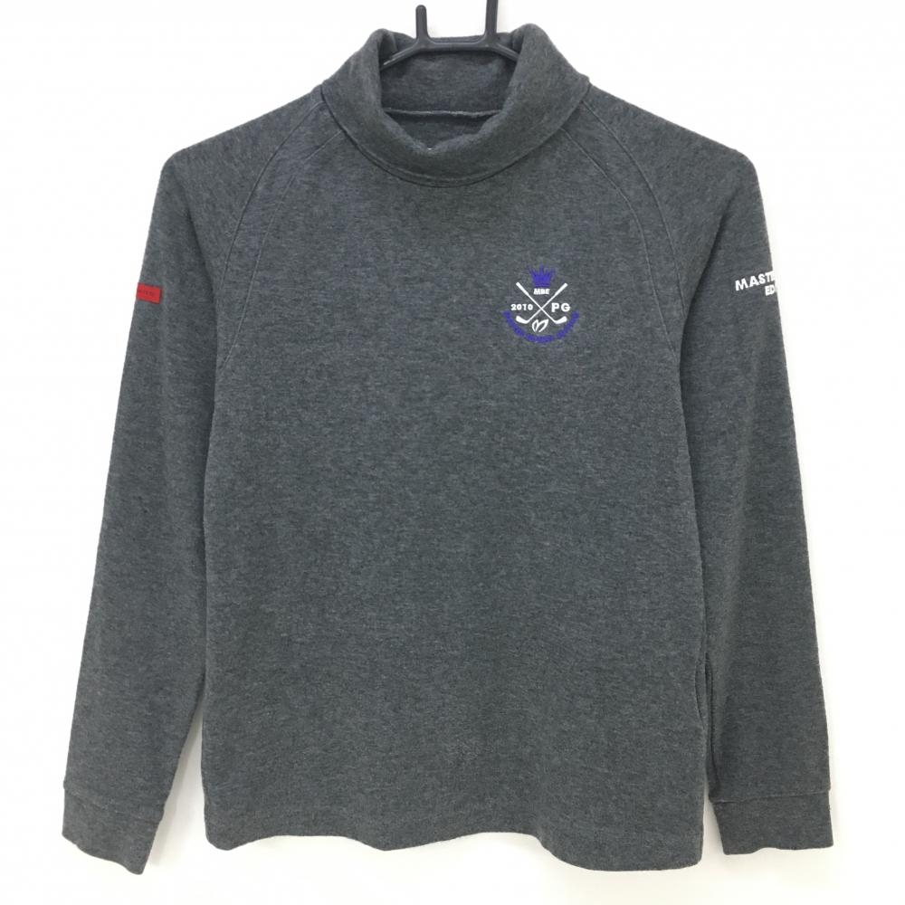 マスターバニー 長袖ハイネックシャツ グレー 微起毛 ロゴ刺しゅう レディース 0(S) ゴルフウェア MASTER BUNNY EDITION
