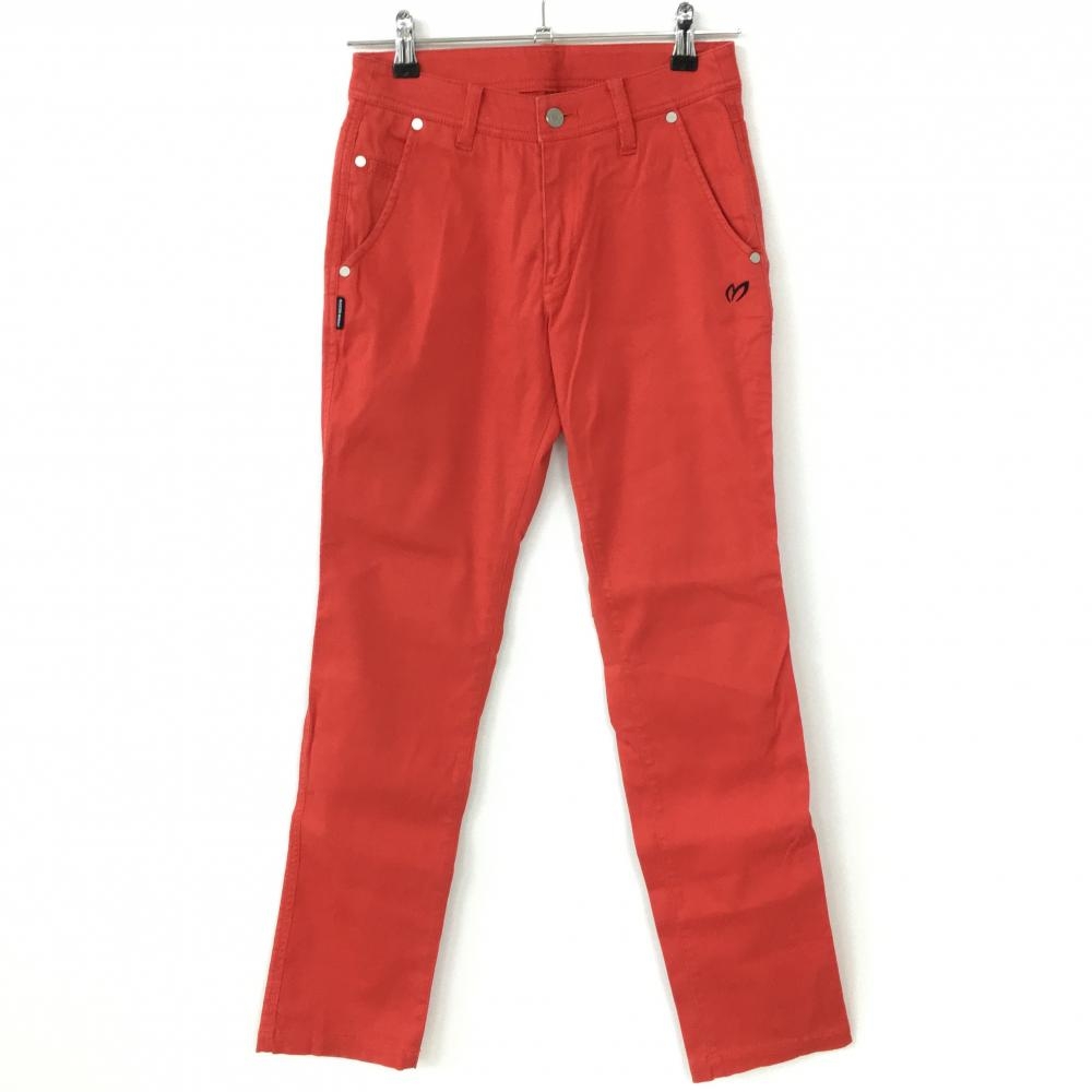 MASTER BUNNY EDITION マスターバニー パンツ レッド×ネイビー ストレッチ  レディース 00(XS) ゴルフウェア