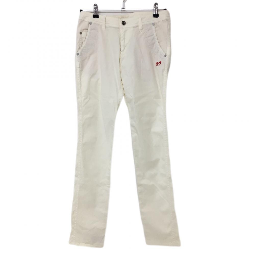 マスターバニー パンツ アイボリー 織生地 ストレッチ レディース 0(S) ゴルフウェア MASTER BUNNY EDITION