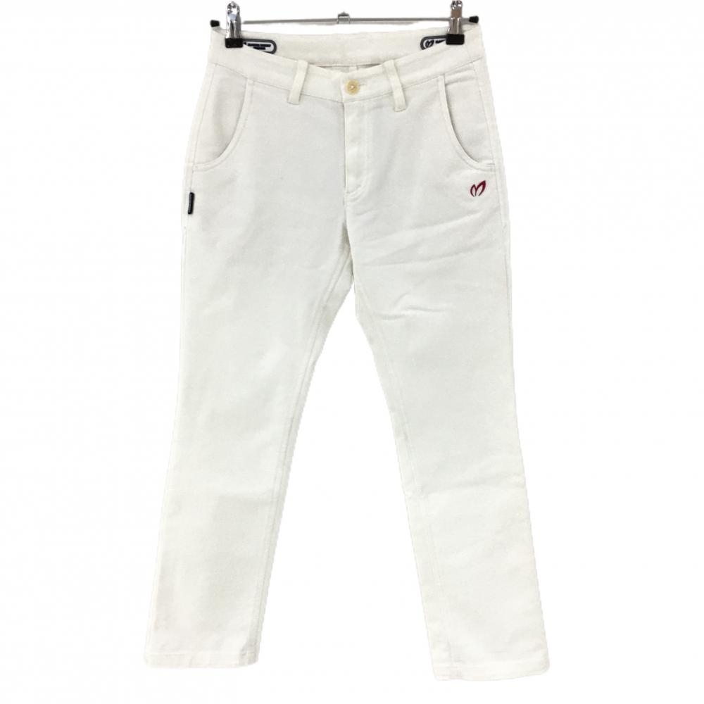 マスターバニー パンツ 白　シンプル レディース 00(XS) ゴルフウェア MASTER BUNNY EDITION