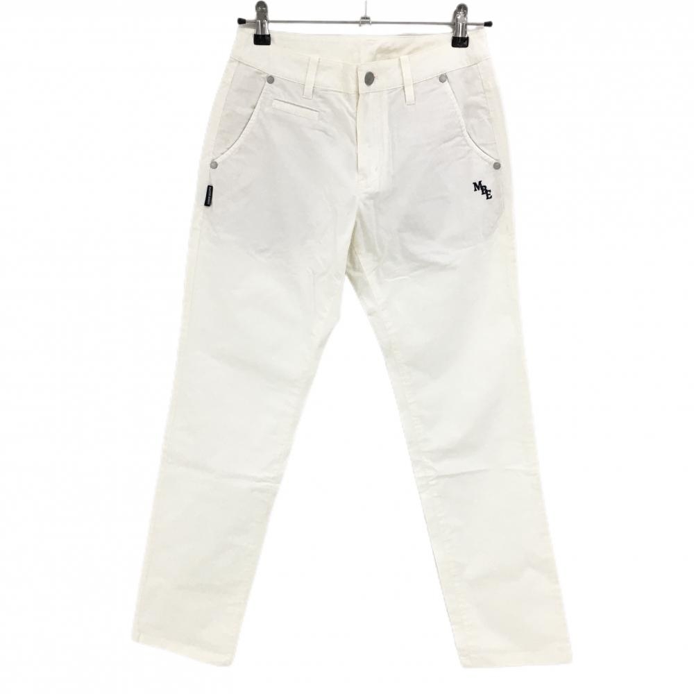 マスターバニー パンツ 白 花刺しゅう レディース 1(M) ゴルフウェア MASTER BUNNY EDITION