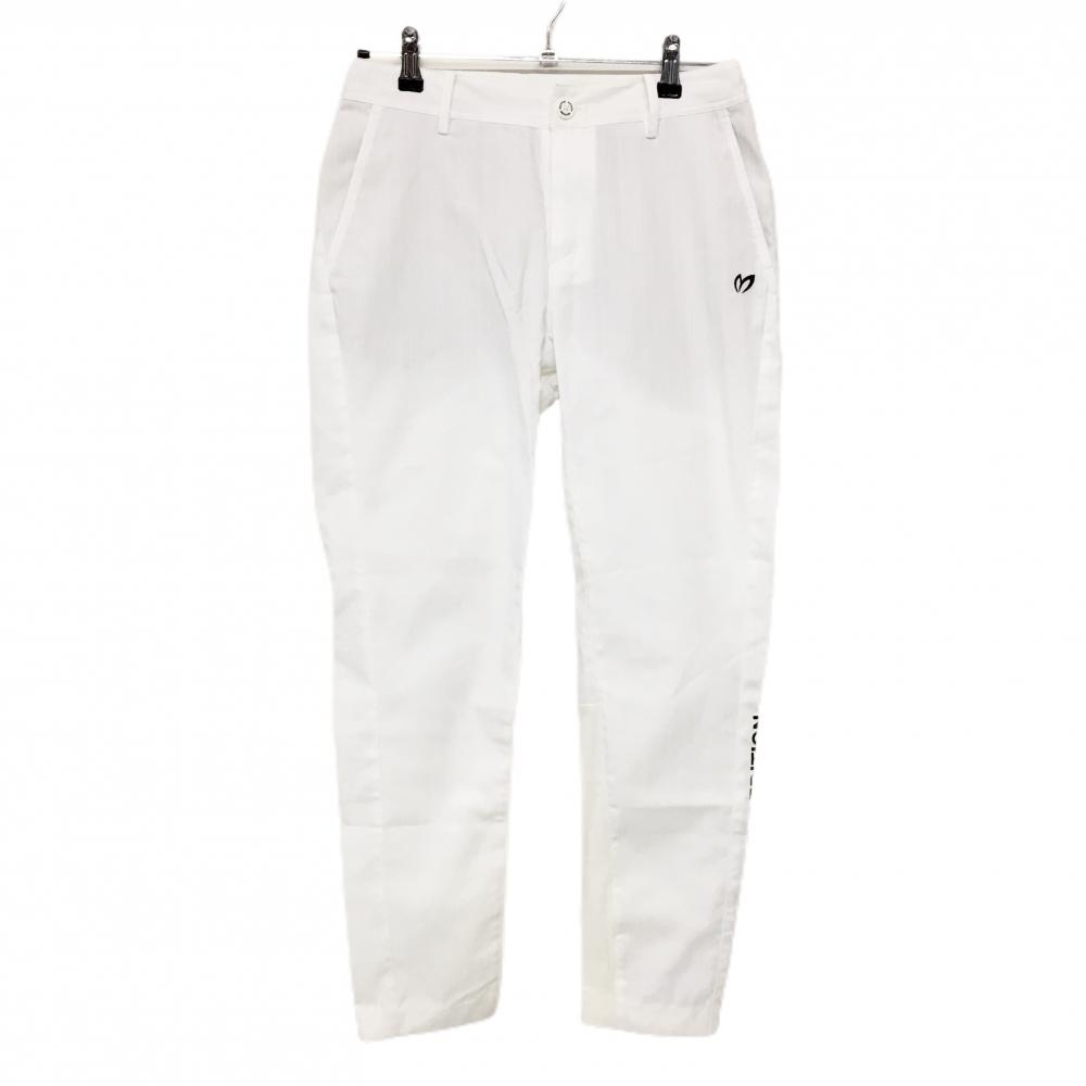 マスターバニー パンツ 白 ストライプ地模様 レディース 1(M) ゴルフウェア MASTER BUNNY EDITION