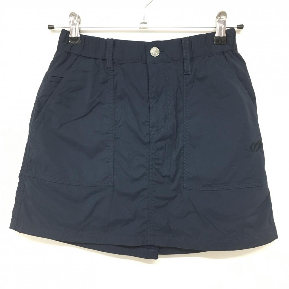 【超美品】マスターバニー スカート ネイビー 裏微起毛 レディース 0(S) ゴルフウェア MASTER BUNNY EDITION