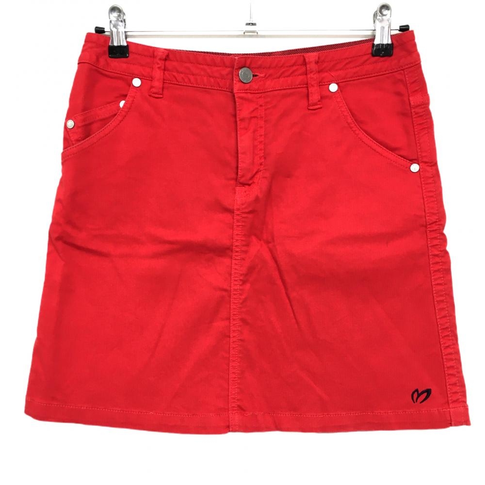 マスターバニー スカート レッド ロゴ刺しゅう レディース 1(M) ゴルフウェア MASTER BUNNY EDITION