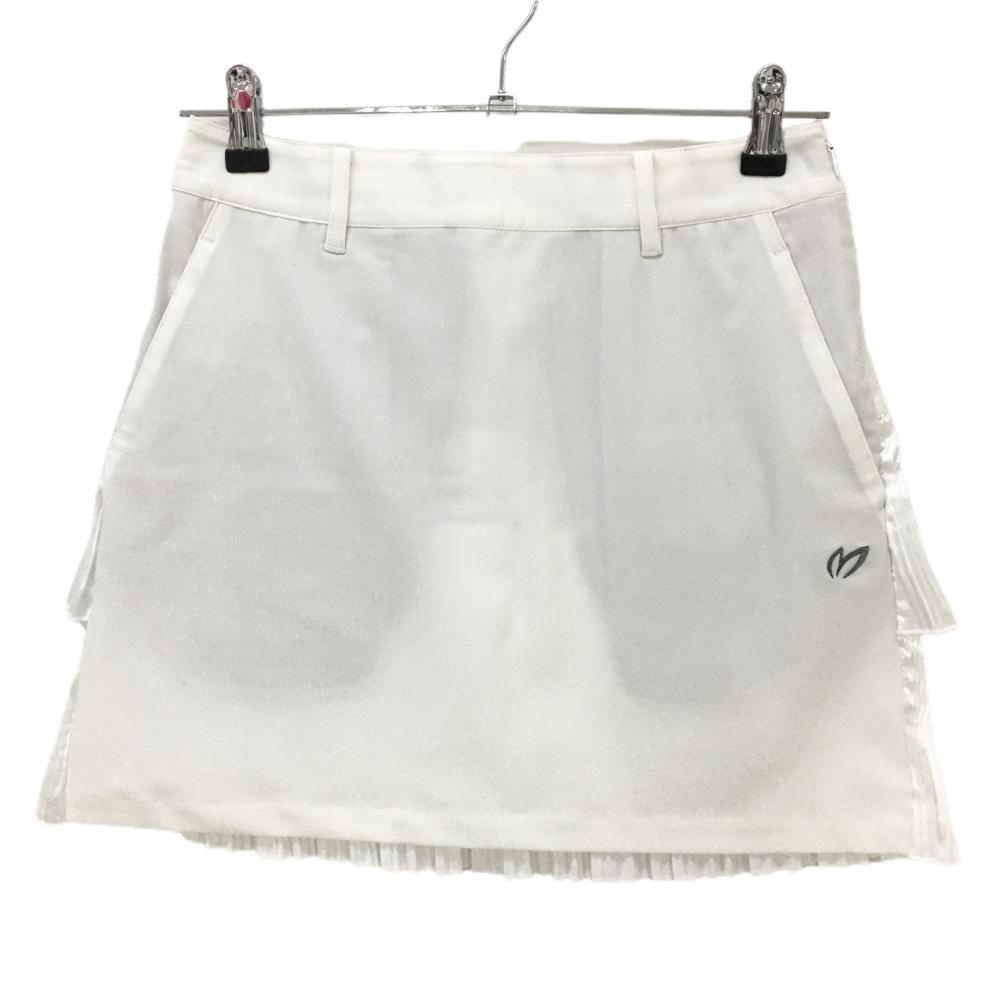 マスターバニー スカート 白 後細プリーツ  レディース 00(XS) ゴルフウェア 2022年モデル MASTER BUNNY EDITION