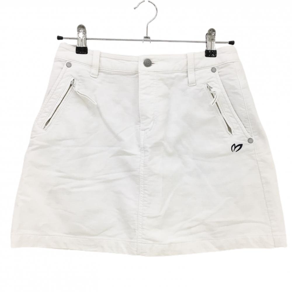 マスターバニー スカート 白 織生地 内側インナーパンツ レディース 1(M) ゴルフウェア MASTER BUNNY EDITION