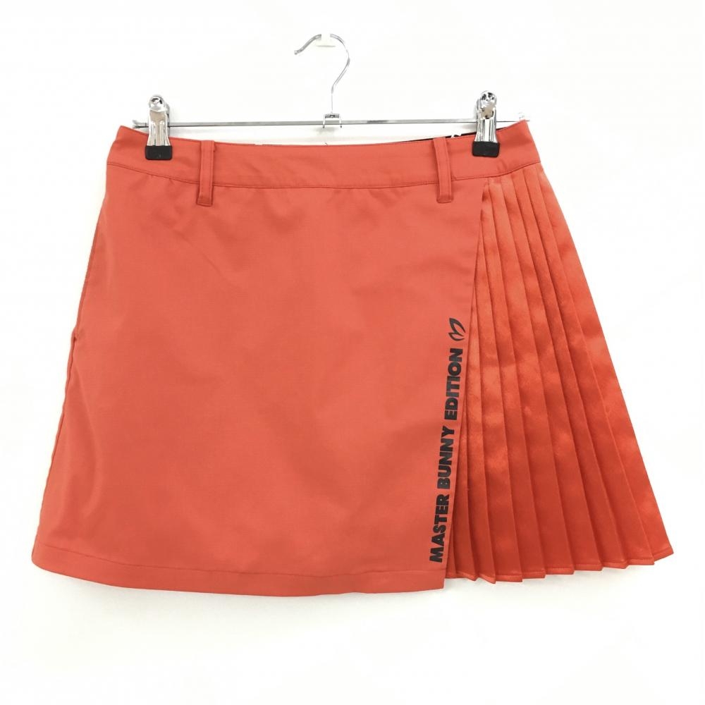 マスターバニー スカート オレンジ 一部プリーツ  レディース 1(M) ゴルフウェア MASTER BUNNY EDITION