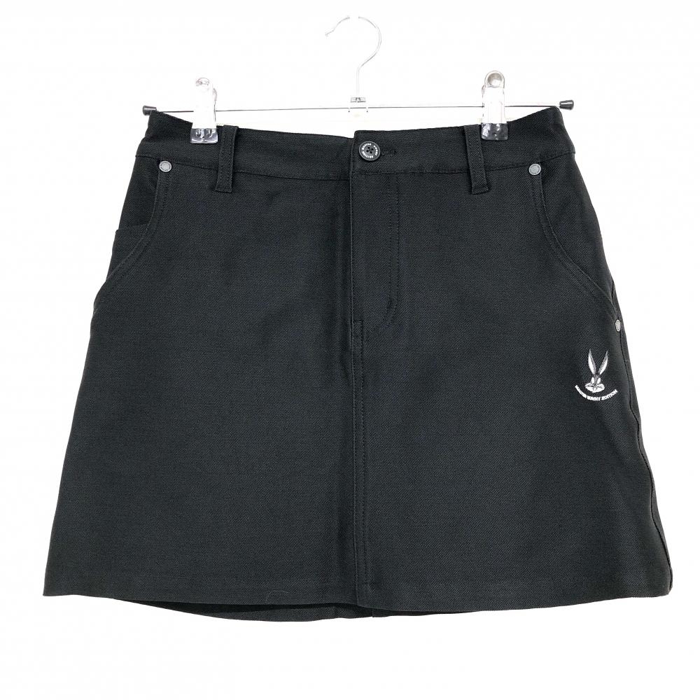 【超美品】マスターバニー×LOONEYTUNES スカート 黒 バッグス・バニー レディース 0(S) ゴルフウェア 2023年モデル MASTER BUNNY EDITION