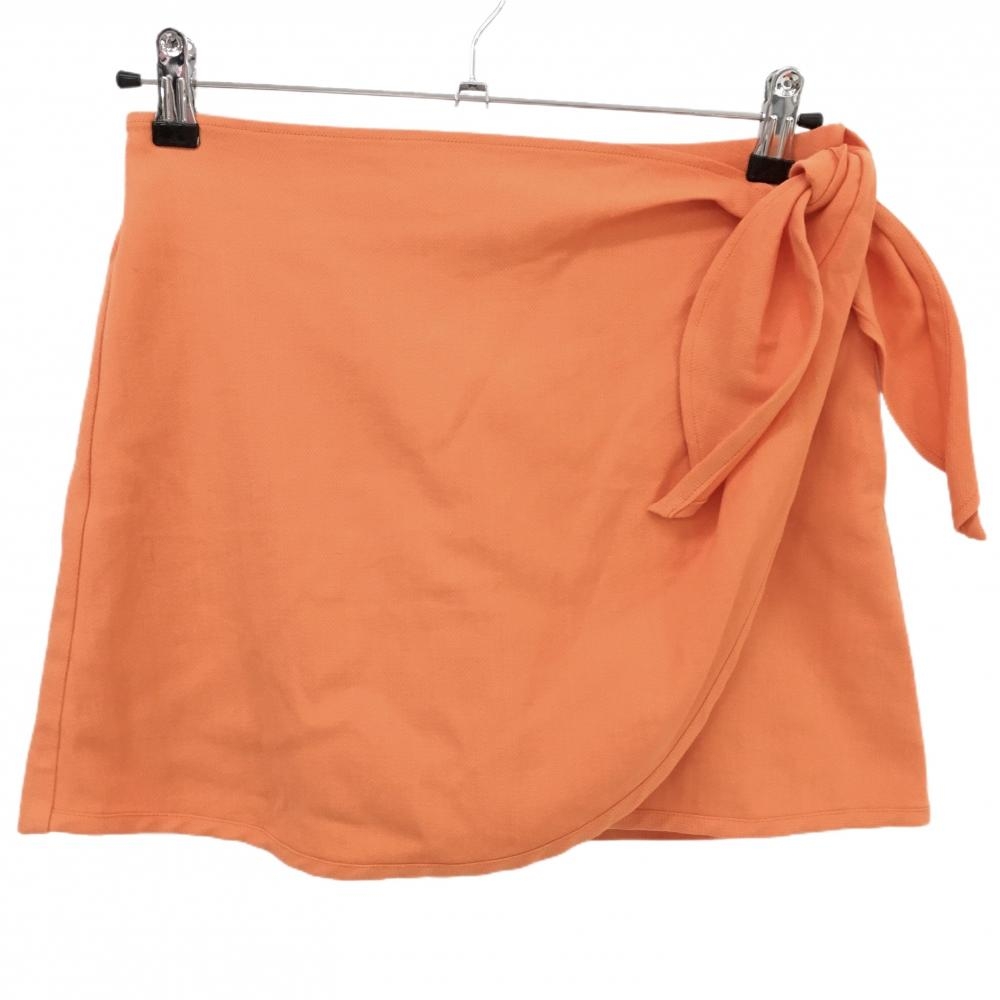 マスターバニー スカート オレンジ 巻きスカート風 リボン 内側インナーパンツ レディース 00(XS) ゴルフウェア MASTER BUNNY EDITION