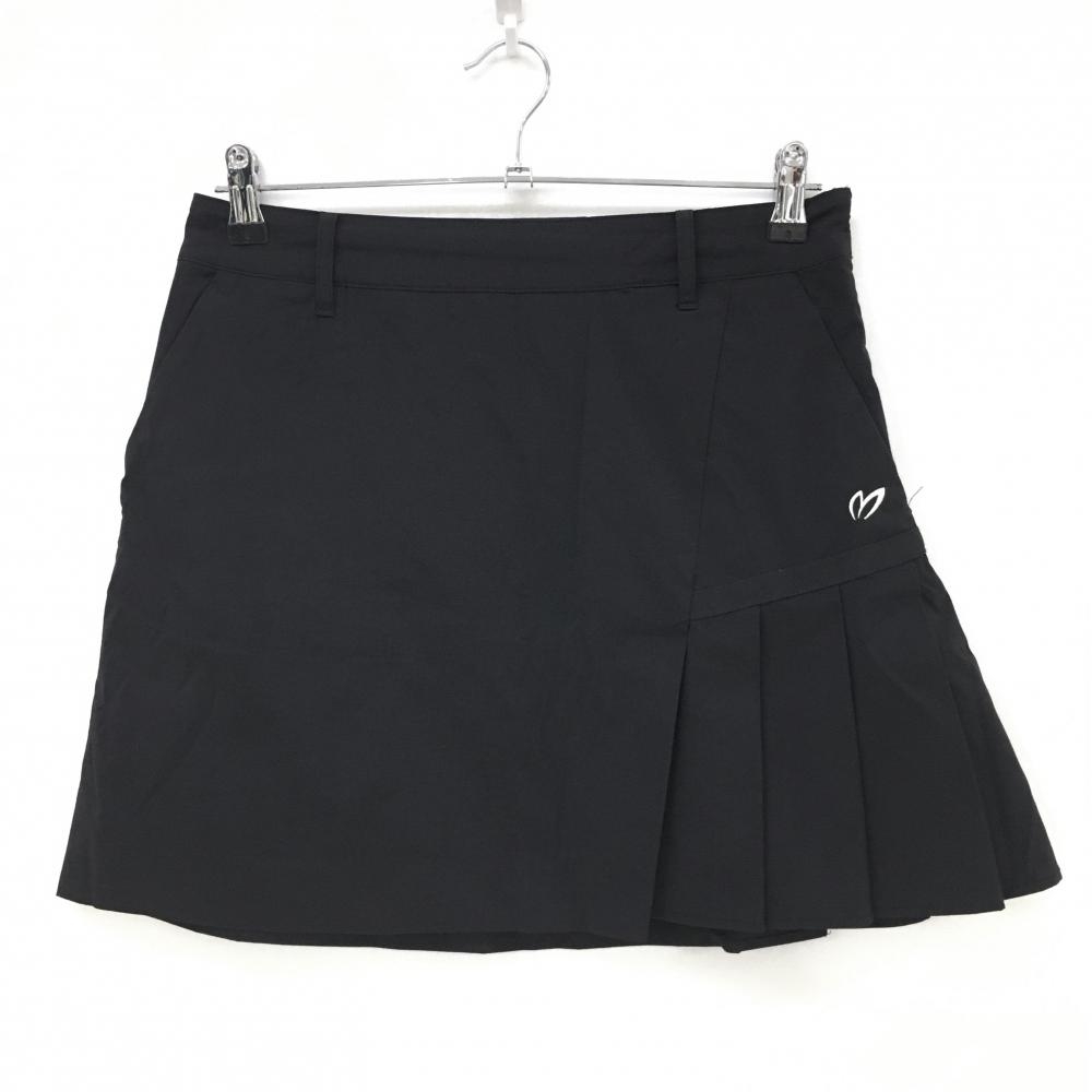 【美品】マスターバニー×バットマン スカート 黒 10周年 サイドプリーツ  レディース 1(M) ゴルフウェア MASTER BUNNY EDITION