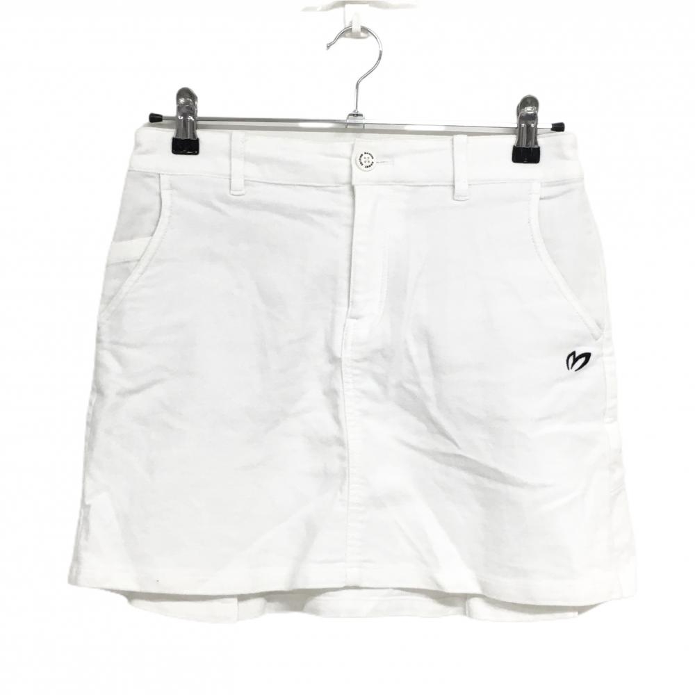 マスターバニー スカート 白×黒 10周年 ストレッチ レディース 1(M) ゴルフウェア MASTER BUNNY EDITION