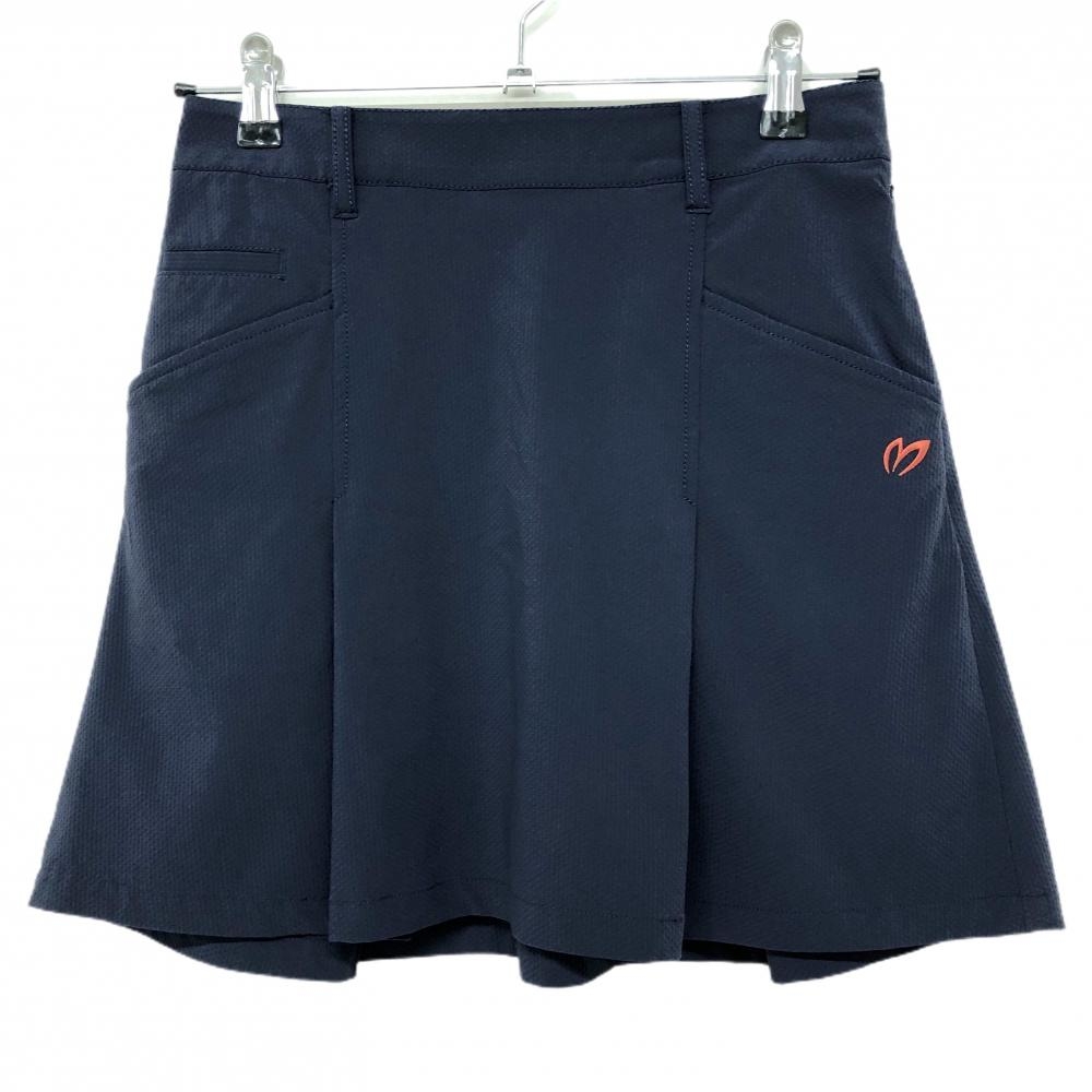 【美品】マスターバニー スカート ネイビー ロゴレッド ストレッチ  レディース 00(XS) ゴルフウェア MASTER BUNNY EDITION