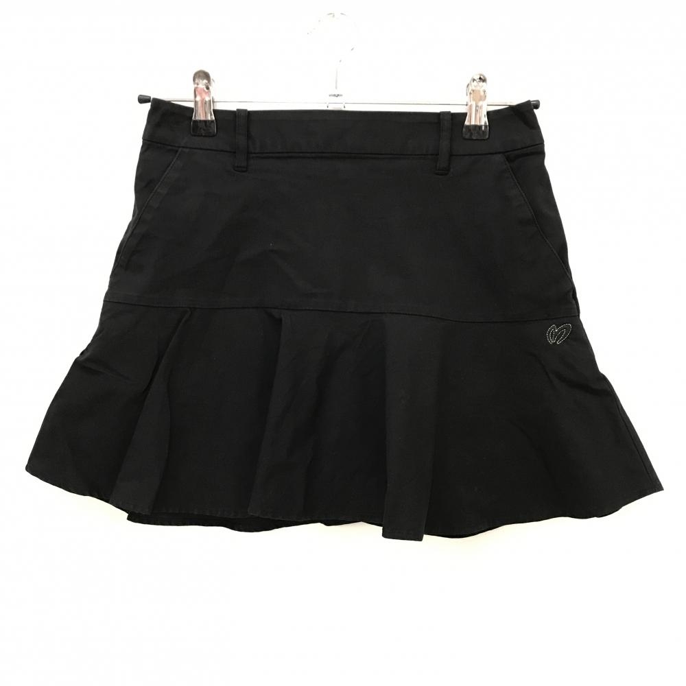 マスターバニー フレアスカート 黒 無地  レディース 00(XS) ゴルフウェア 2023年モデル MASTER BUNNY EDITION