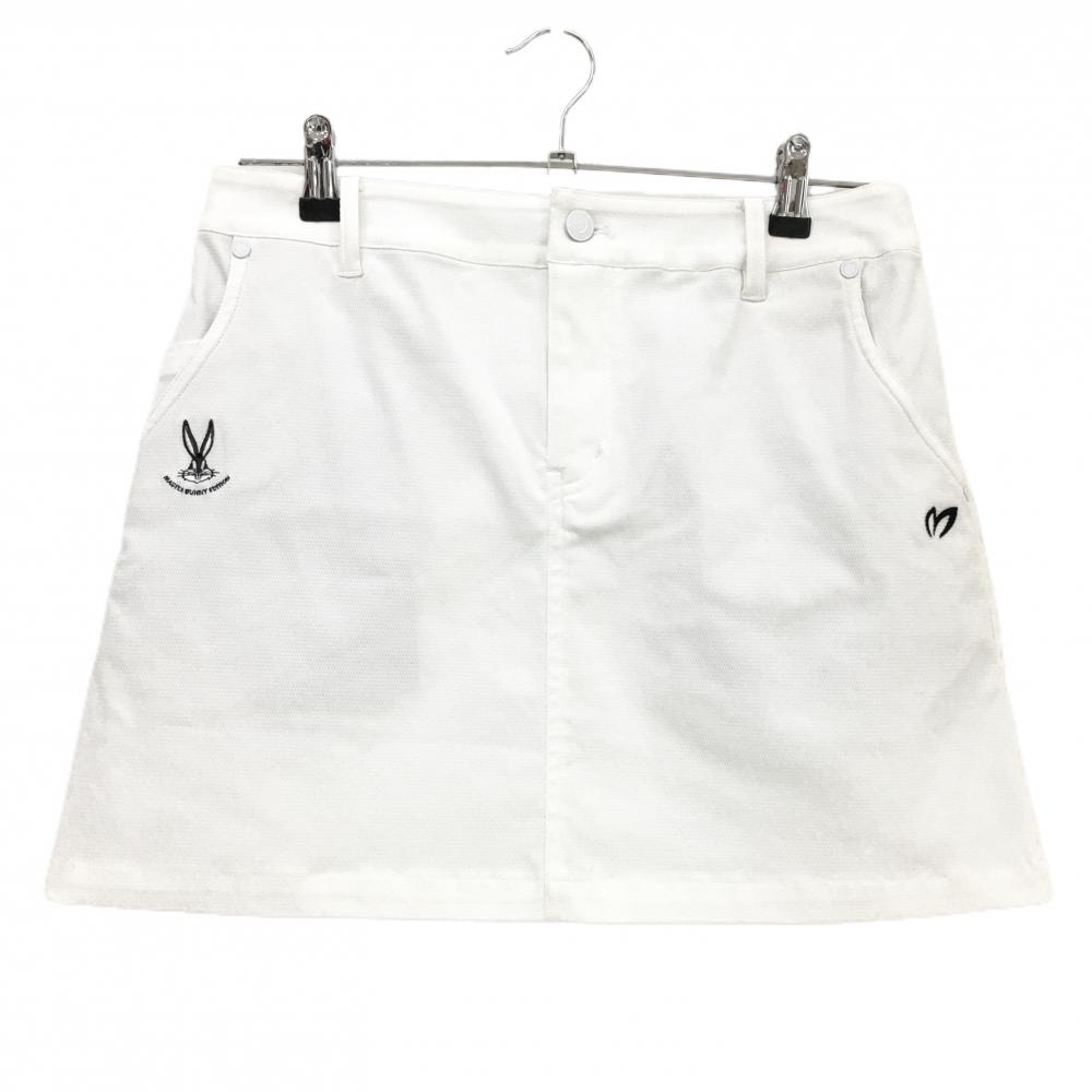 【美品】マスターバニー×LOONEYTUNES ストレッチスカート 白 レディース 2(L) ゴルフウェア 2023年モデル MASTER BUNNY EDITION